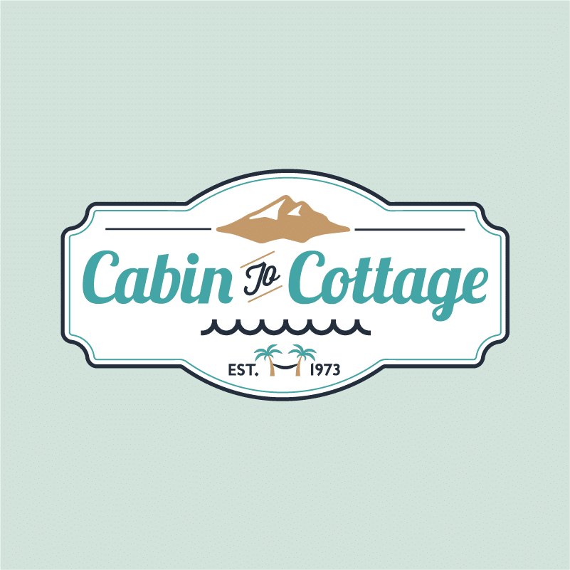 Cabin to Cottage Logo Designed by MS Design Graphics.